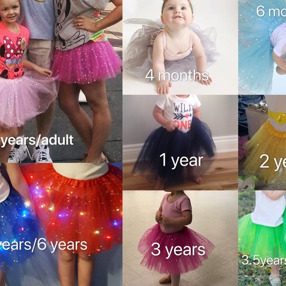 Sparkle Tutu 4 full layer baby to adult - Picture 7 of 8